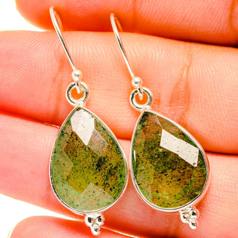 Green Aventurine Earrings handcrafted by Anasilvercos - EARR421241