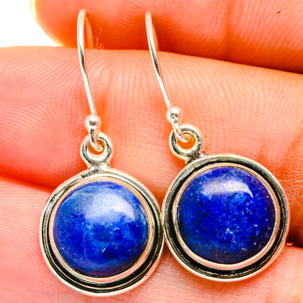 Lapis Lazuli Earrings handcrafted by Anasilvercos - EARR421248