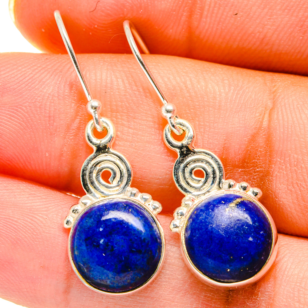 Lapis Lazuli Earrings handcrafted by Anasilvercos - EARR421252