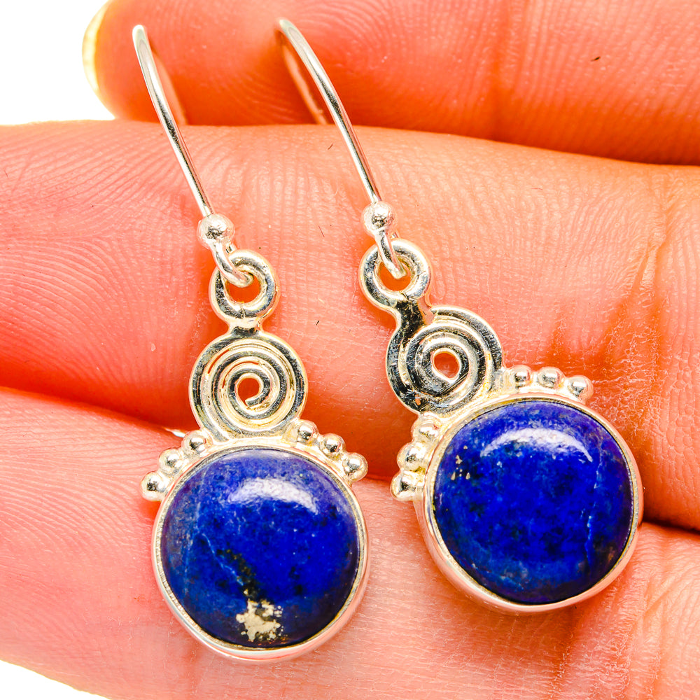 Lapis Lazuli Earrings handcrafted by Anasilvercos - EARR421259