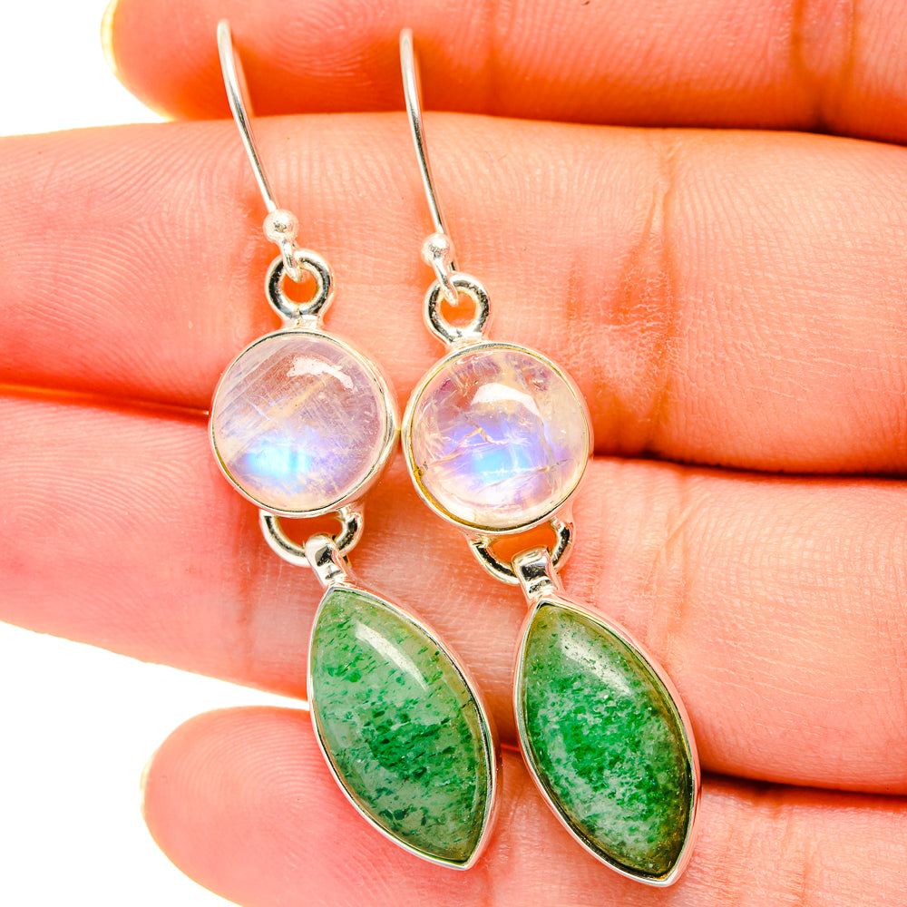 Green Aventurine Earrings handcrafted by Anasilvercos - EARR421262