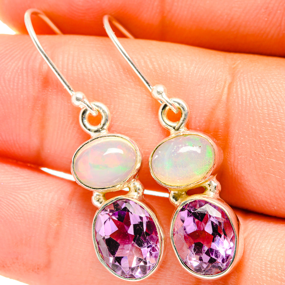 Amethyst Earrings handcrafted by Anasilvercos - EARR421266