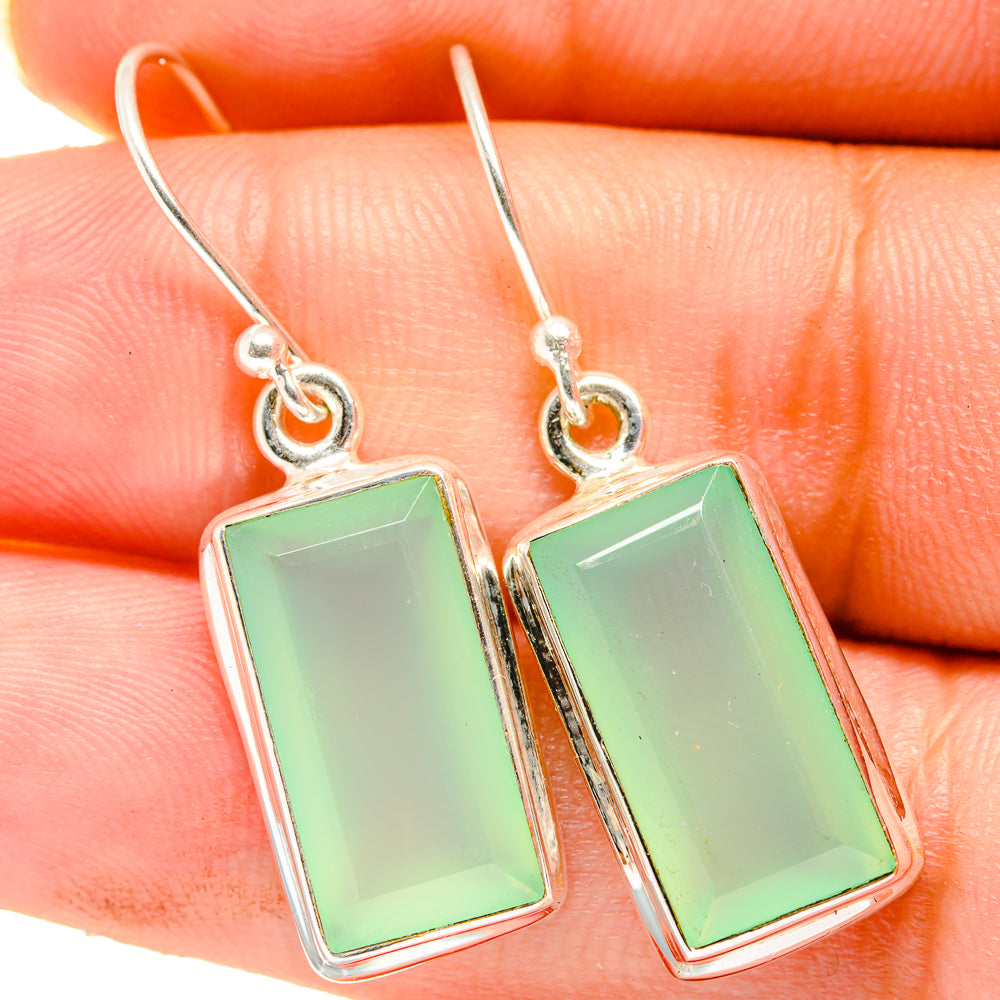 Prehnite Earrings handcrafted by Anasilvercos - EARR421271