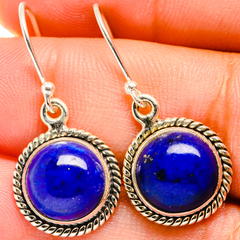 Lapis Lazuli Earrings handcrafted by Anasilvercos - EARR421284