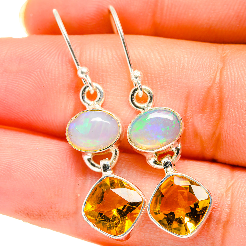 Citrine Earrings handcrafted by Anasilvercos - EARR421285