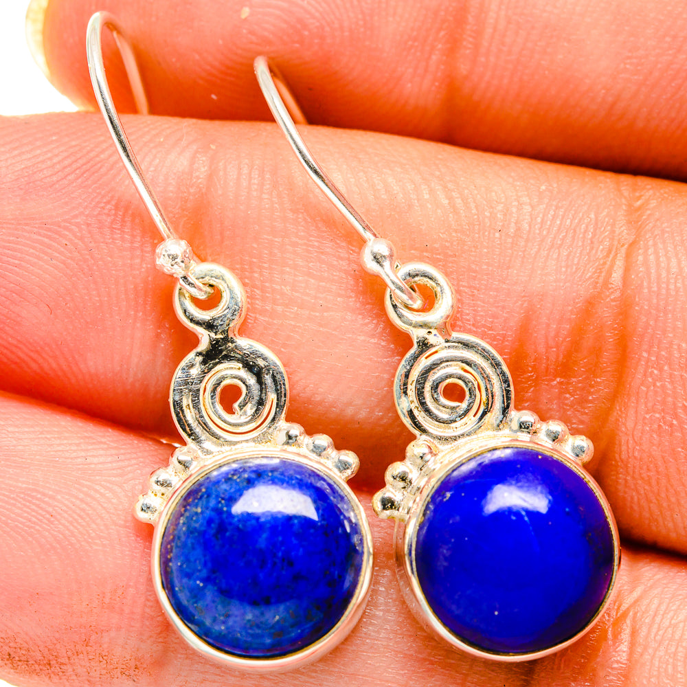 Lapis Lazuli Earrings handcrafted by Anasilvercos - EARR421288
