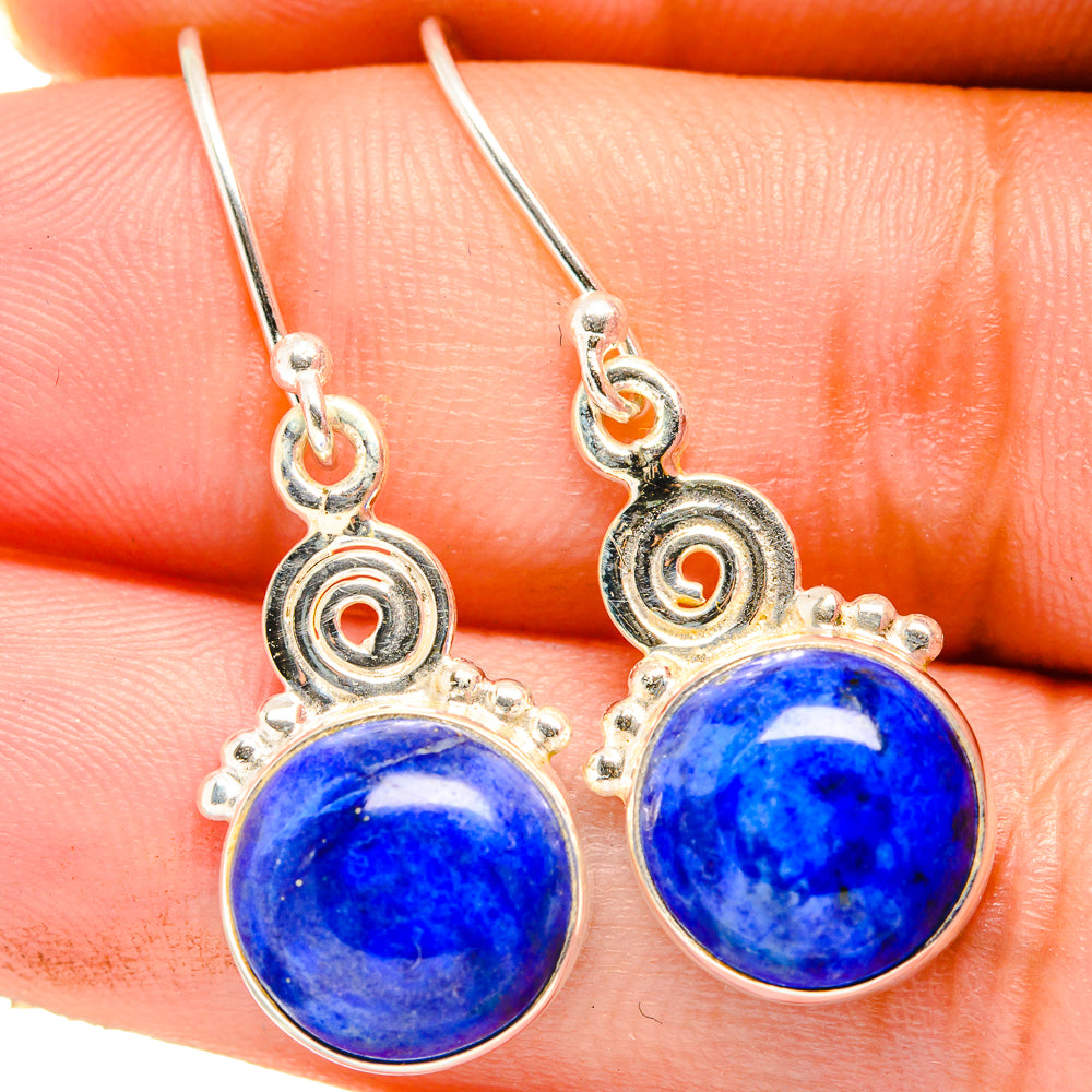 Lapis Lazuli Earrings handcrafted by Anasilvercos - EARR421294