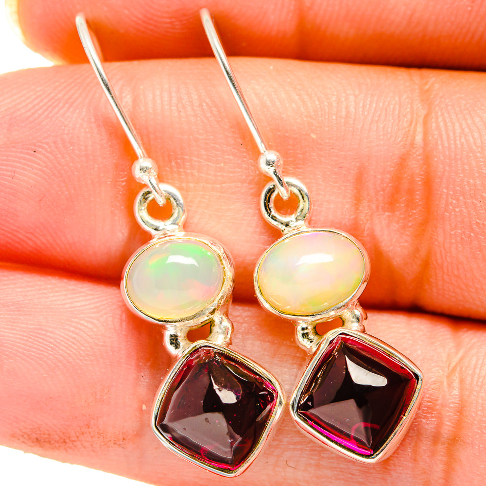 Garnet Earrings handcrafted by Anasilvercos - EARR421297