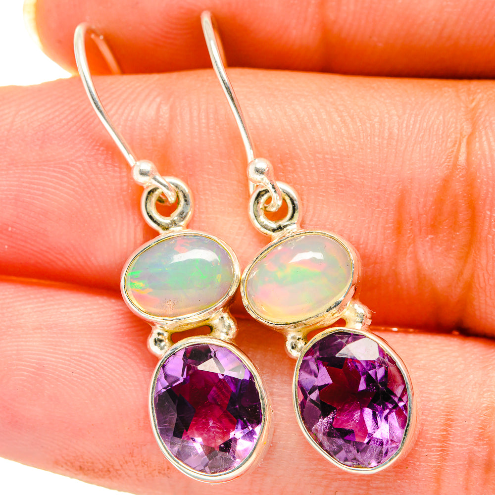 Amethyst Earrings handcrafted by Anasilvercos - EARR421304