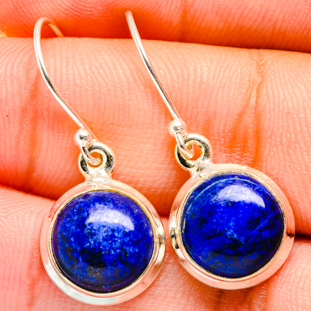 Lapis Lazuli Earrings handcrafted by Anasilvercos - EARR421316