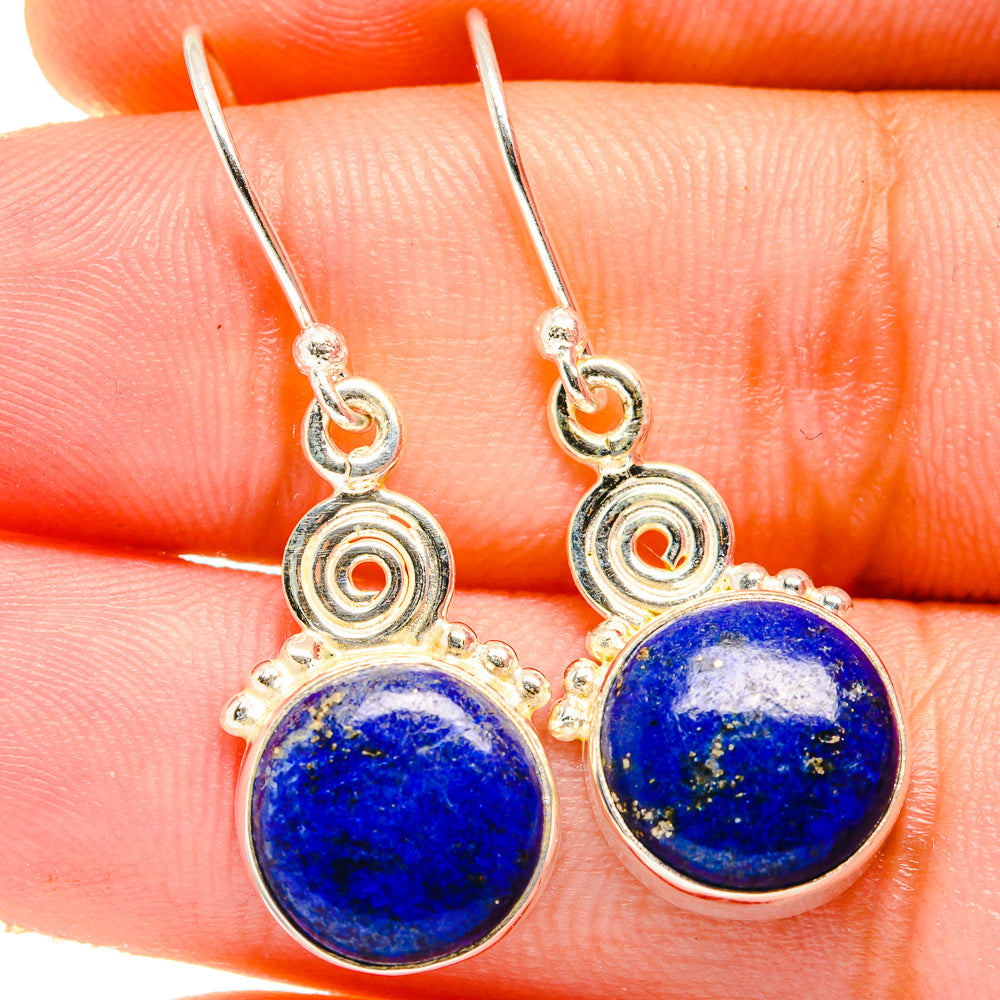 Lapis Lazuli Earrings handcrafted by Anasilvercos - EARR421317