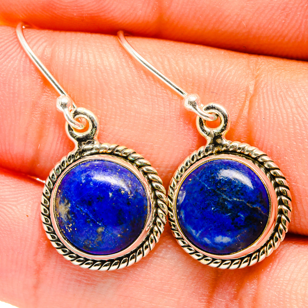 Lapis Lazuli Earrings handcrafted by Anasilvercos - EARR421323