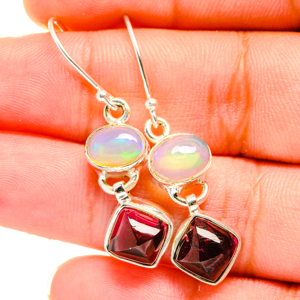 Garnet Earrings handcrafted by Anasilvercos - EARR421325