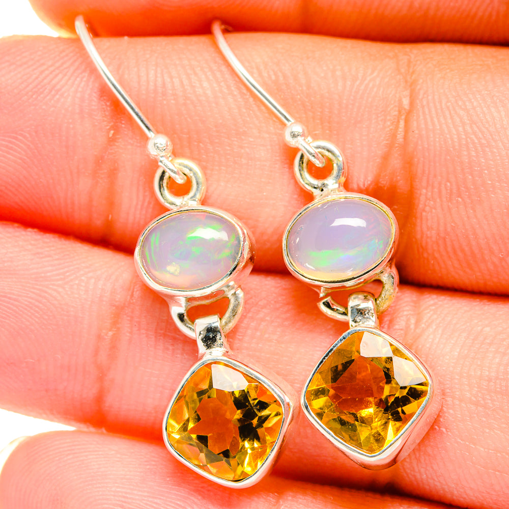 Citrine Earrings handcrafted by Anasilvercos - EARR421326