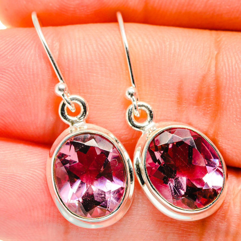 Color Change Alexandrite Earrings handcrafted by Anasilvercos - EARR421339