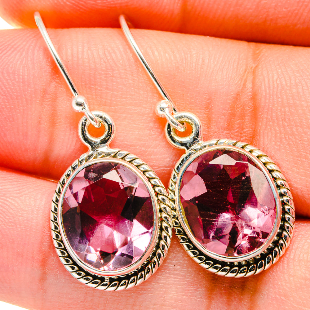 Color Change Alexandrite Earrings handcrafted by Anasilvercos - EARR421342