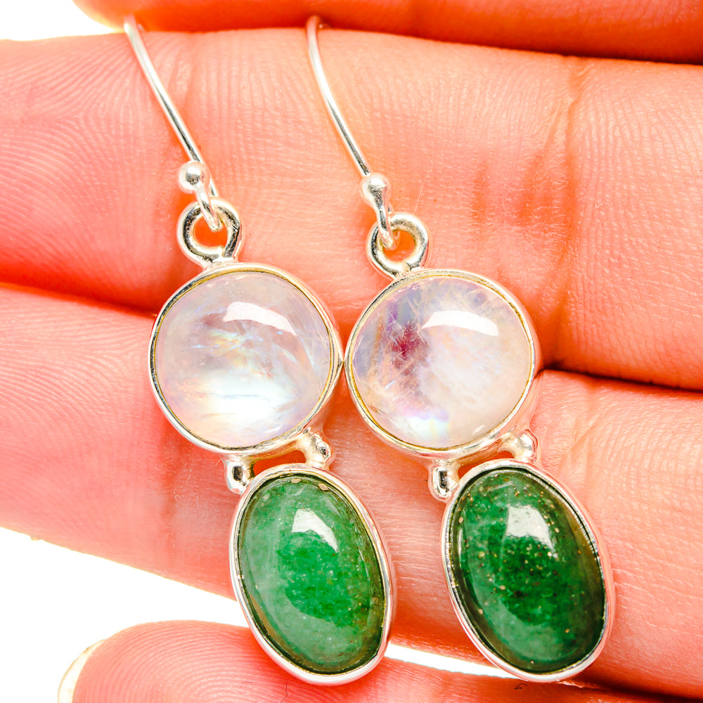 Green Aventurine Earrings handcrafted by Anasilvercos - EARR421343
