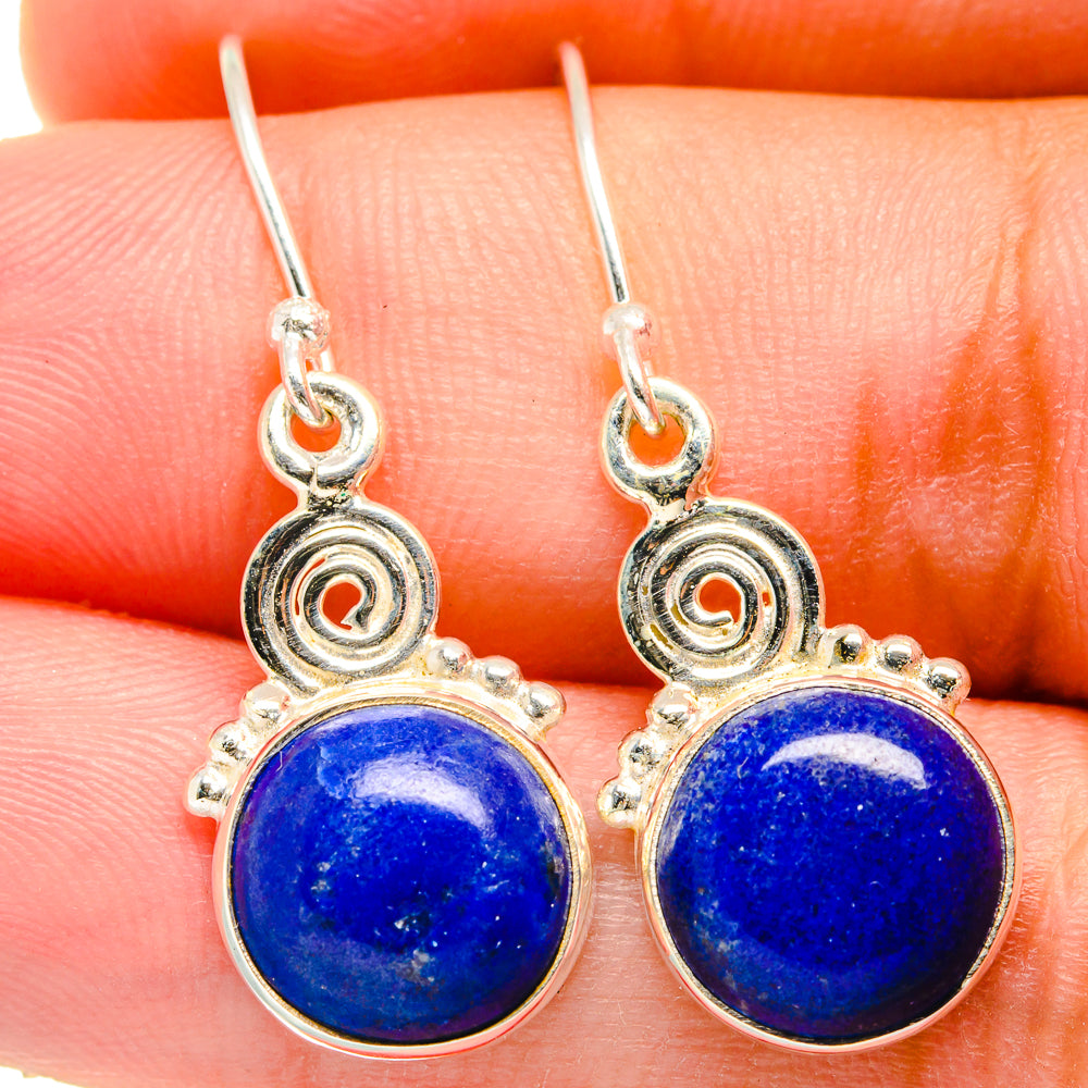 Lapis Lazuli Earrings handcrafted by Anasilvercos - EARR421346