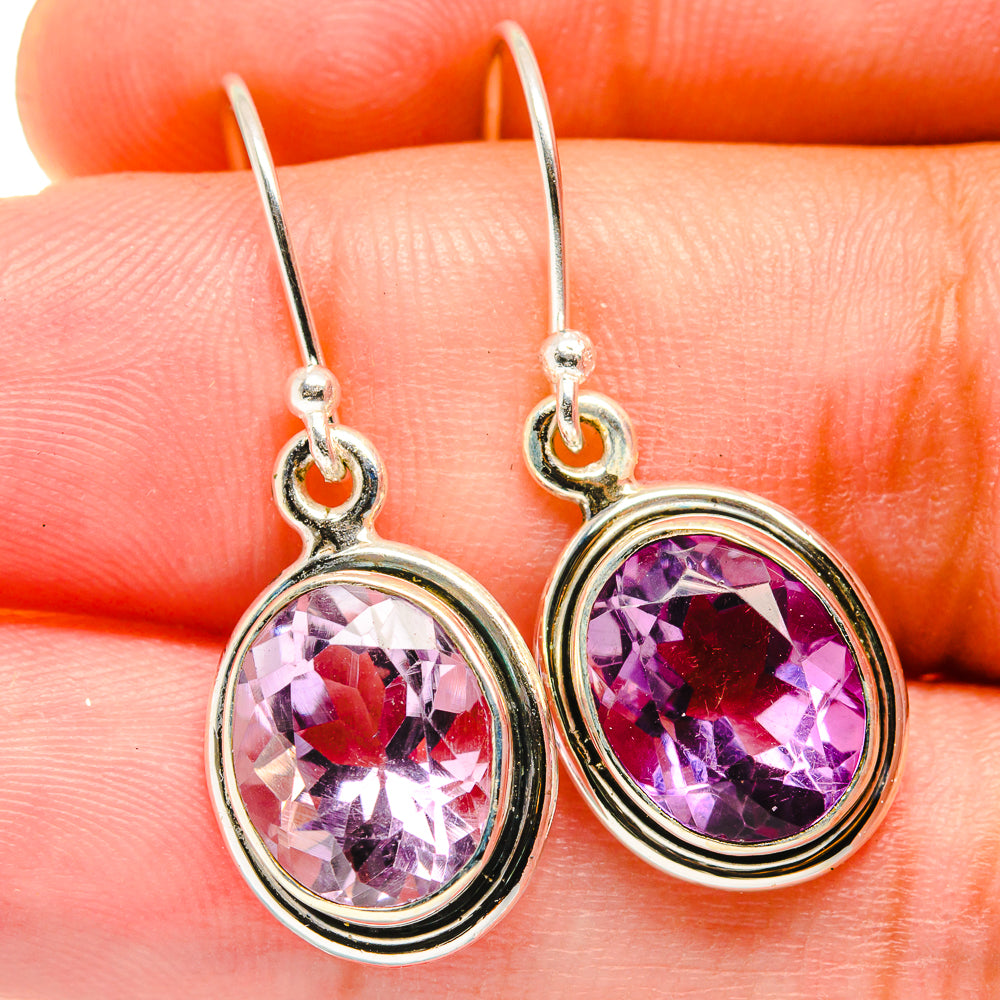 Amethyst Earrings handcrafted by Anasilvercos - EARR421353