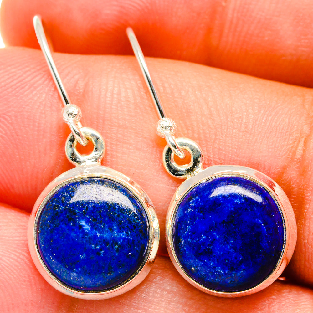 Lapis Lazuli Earrings handcrafted by Anasilvercos - EARR421356