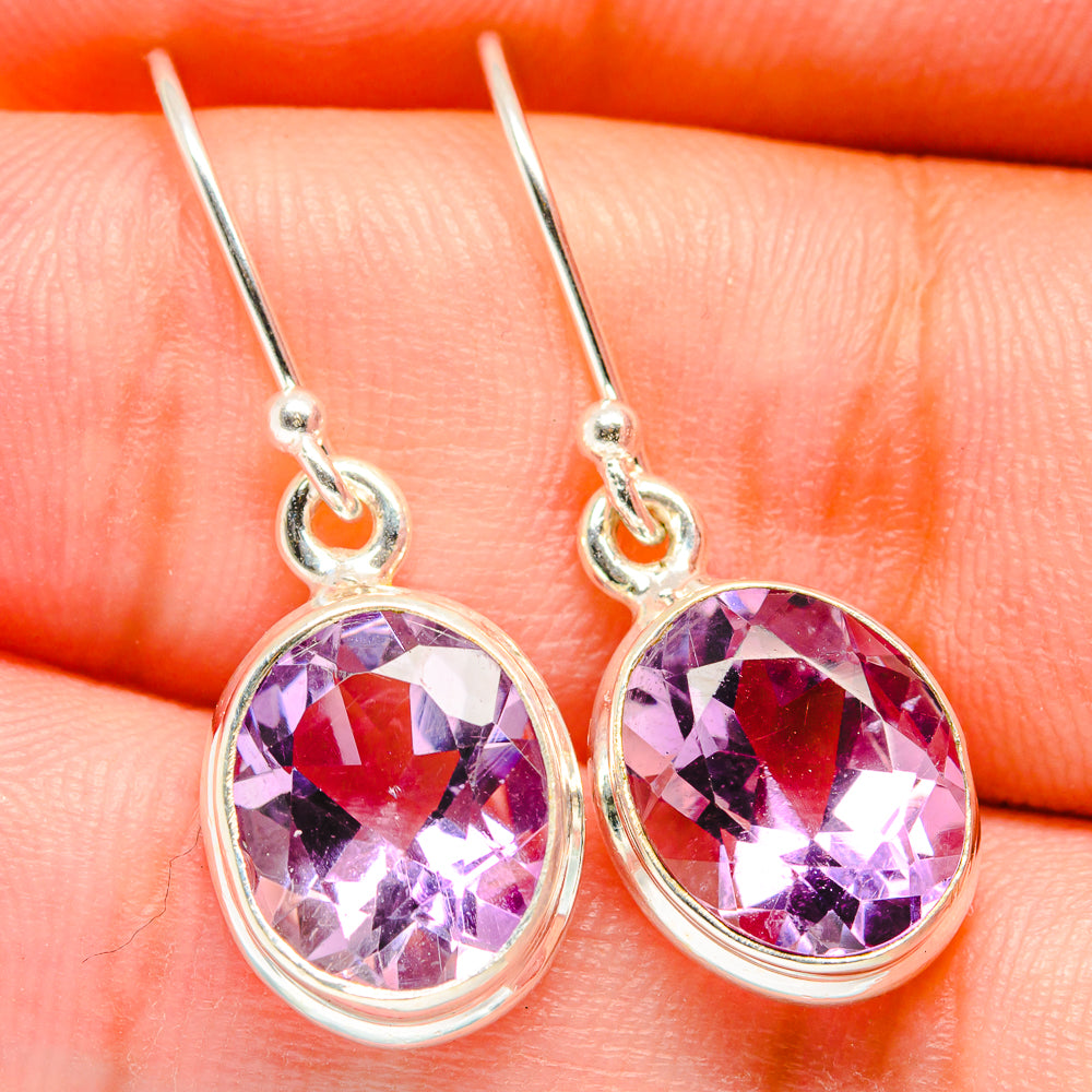 Amethyst Earrings handcrafted by Anasilvercos - EARR421358