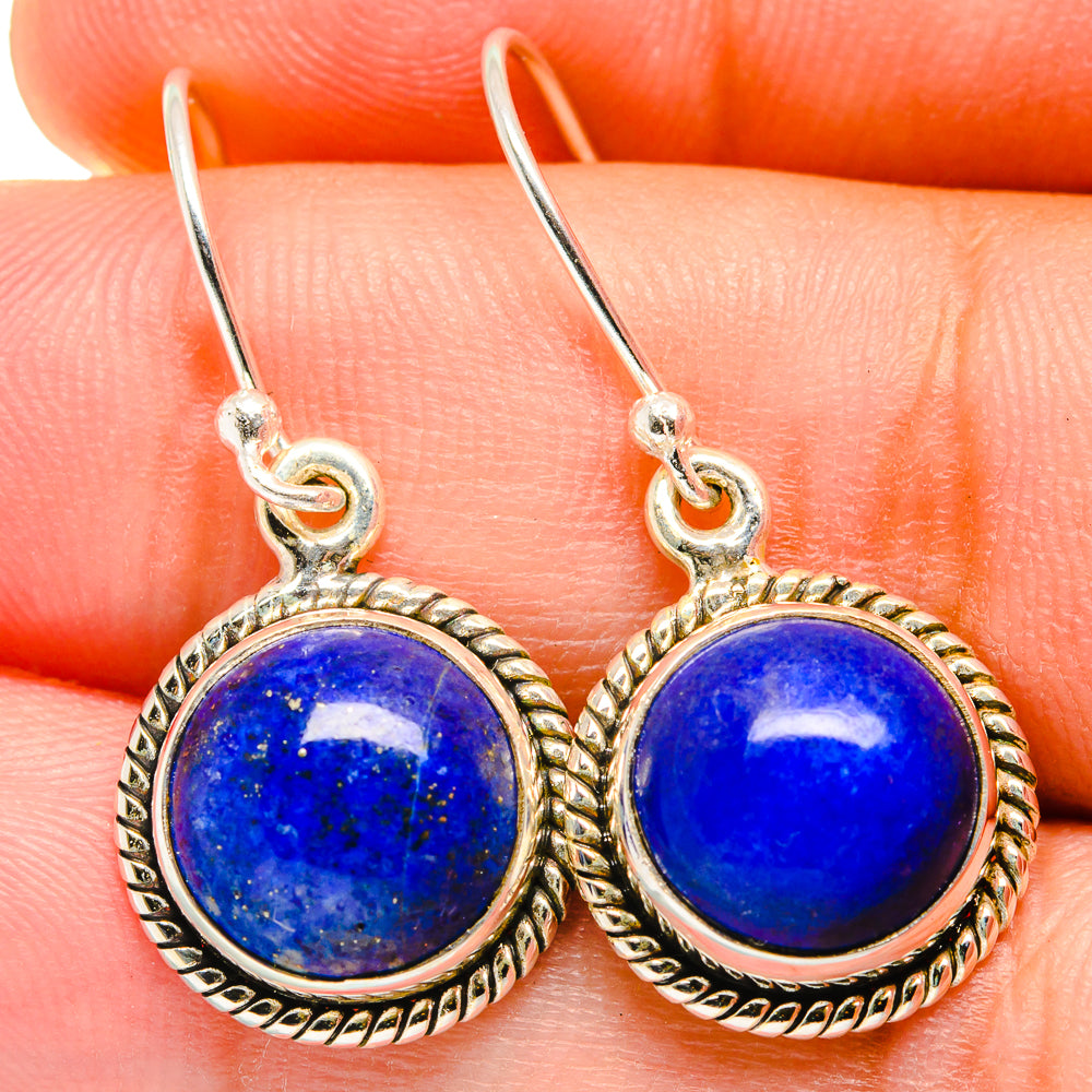Lapis Lazuli Earrings handcrafted by Anasilvercos - EARR421359