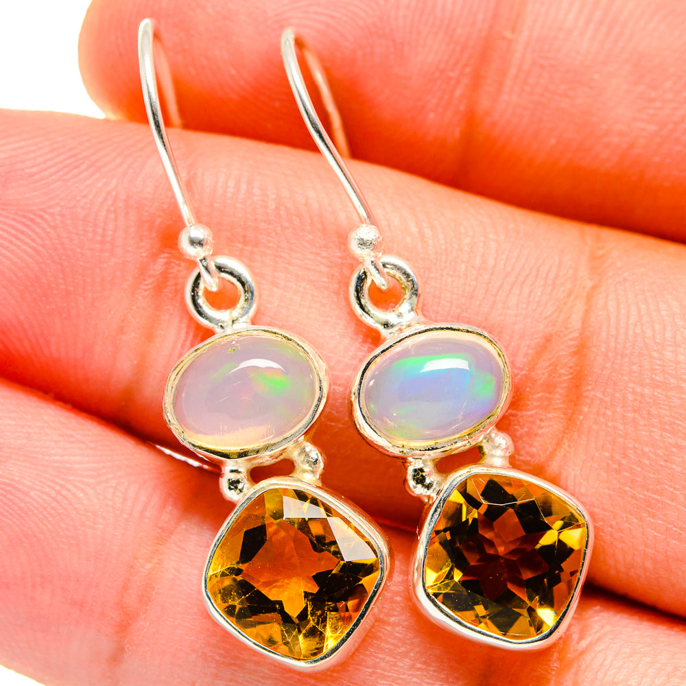 Citrine Earrings handcrafted by Anasilvercos - EARR421361