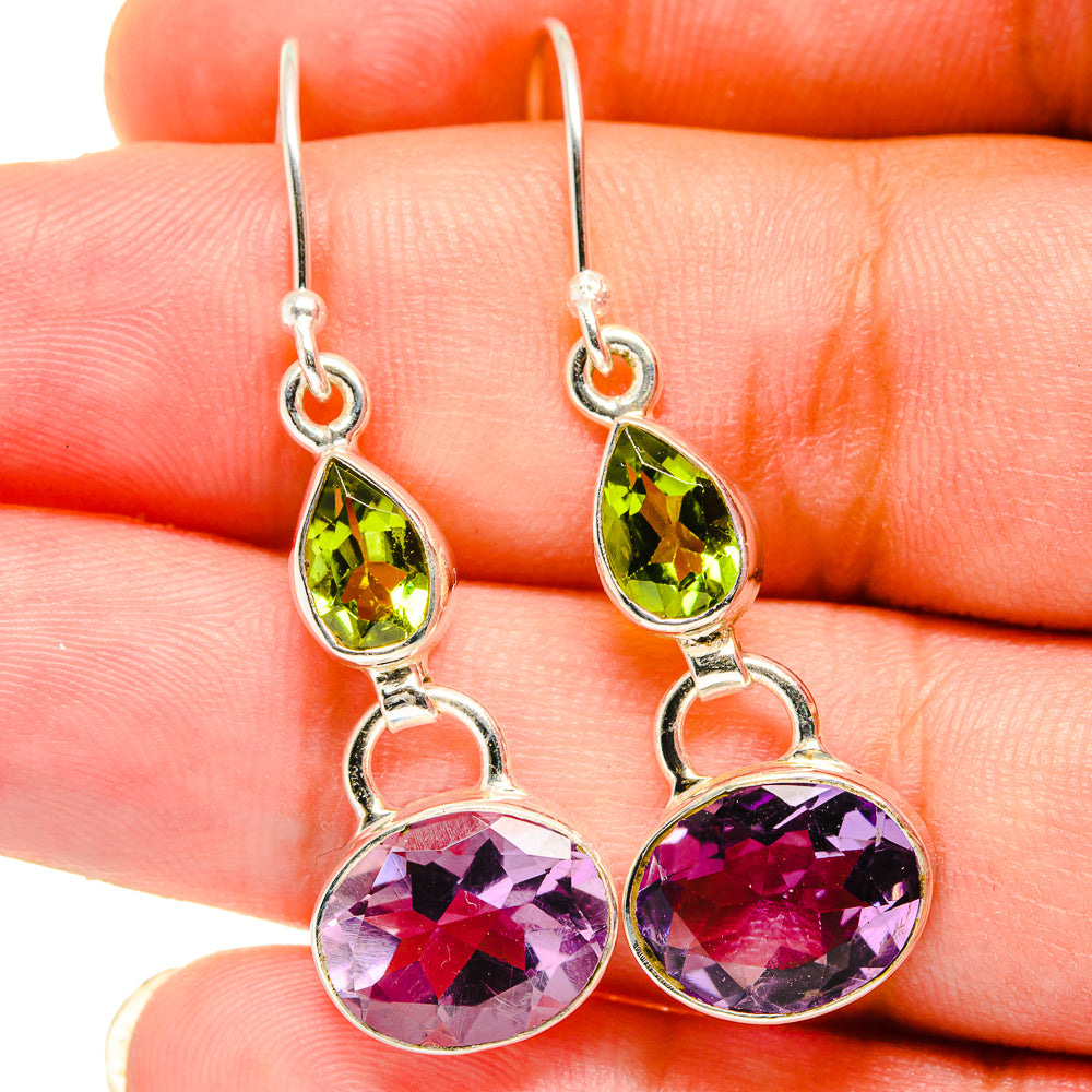Amethyst Earrings handcrafted by Anasilvercos - EARR421362