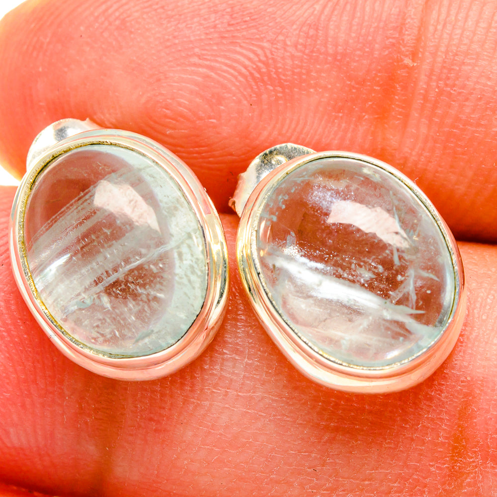 Aquamarine Earrings handcrafted by Anasilvercos - EARR421363