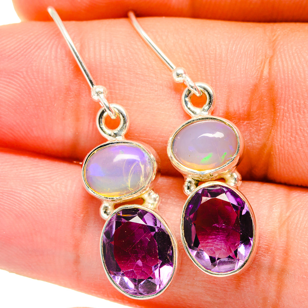 Amethyst Earrings handcrafted by Anasilvercos - EARR421367