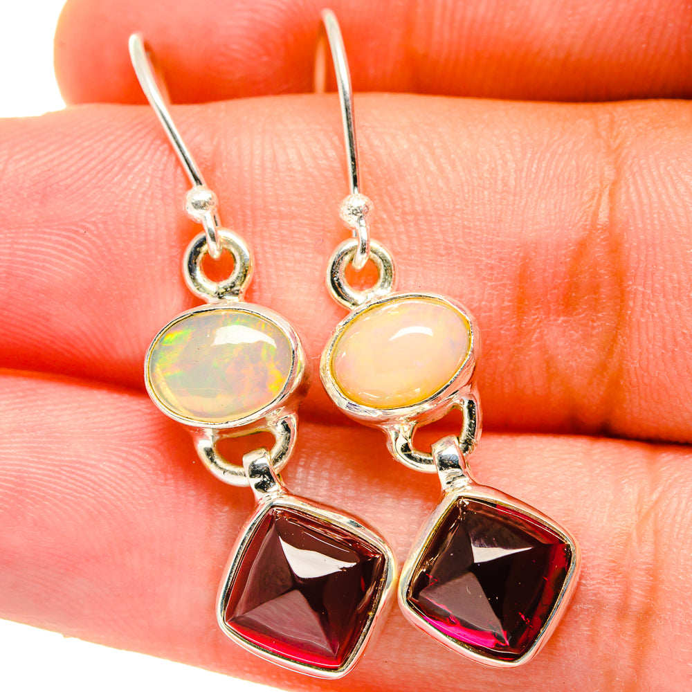 Garnet Earrings handcrafted by Anasilvercos - EARR421381