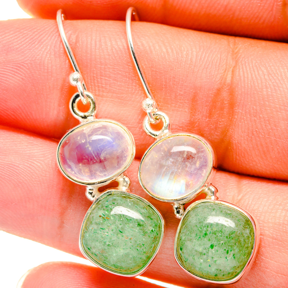 Green Aventurine Earrings handcrafted by Anasilvercos - EARR421383