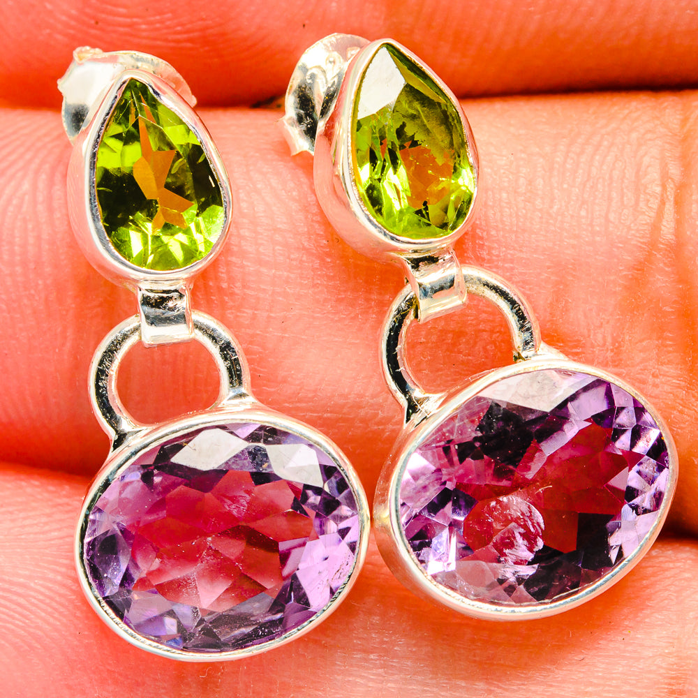 Amethyst Earrings handcrafted by Anasilvercos - EARR421384