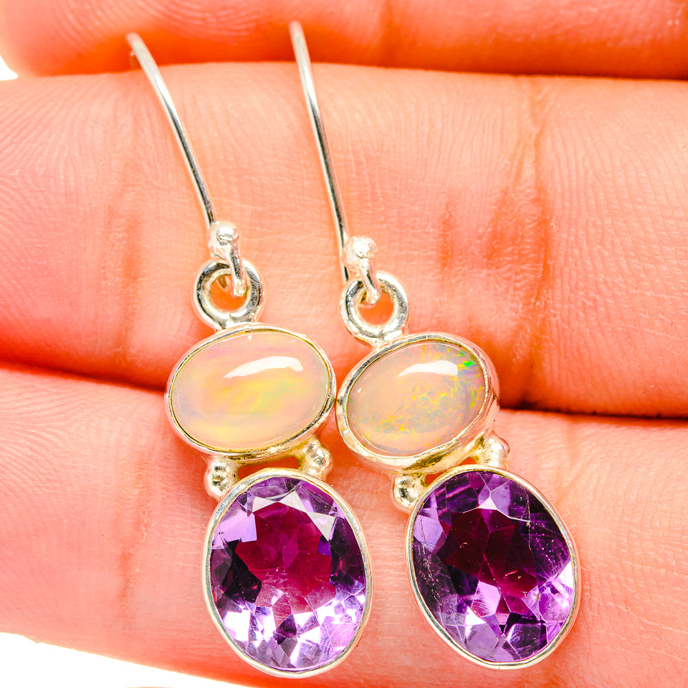 Amethyst Earrings handcrafted by Anasilvercos - EARR421389