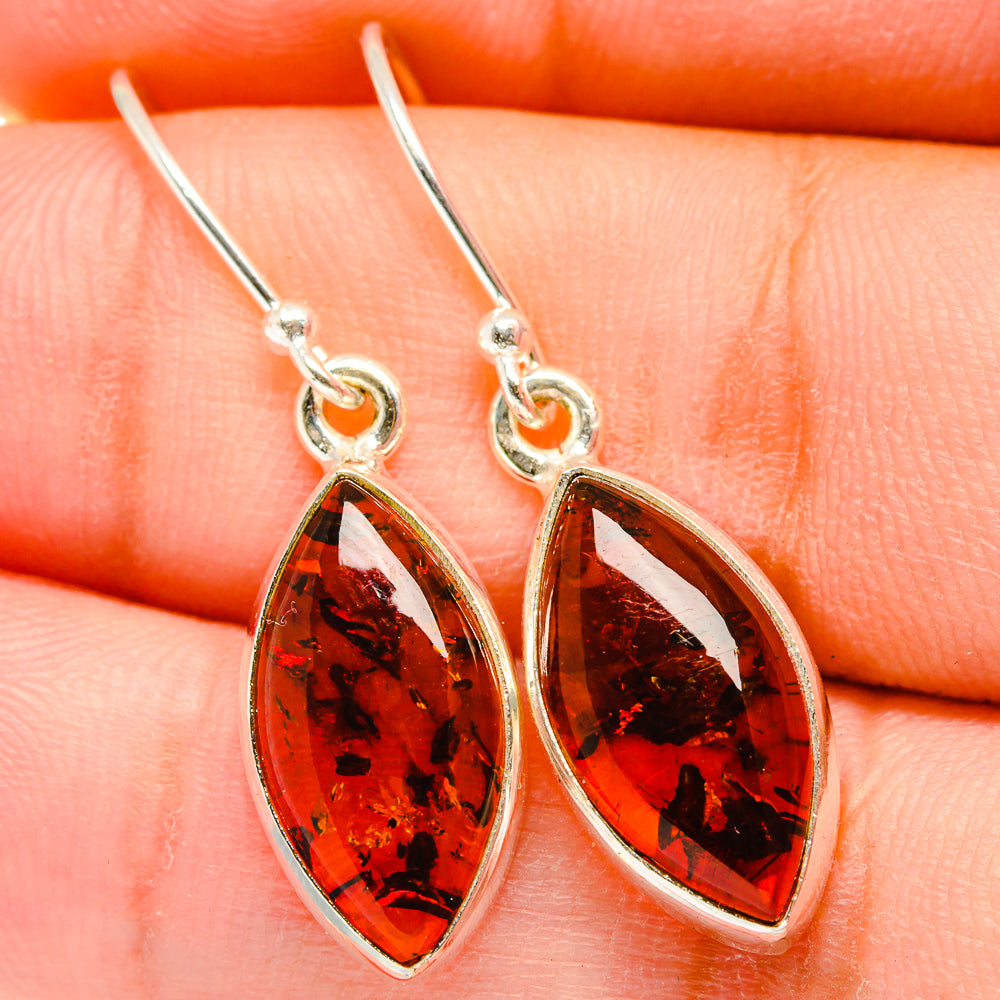 Baltic Amber Earrings handcrafted by Anasilvercos - EARR421393