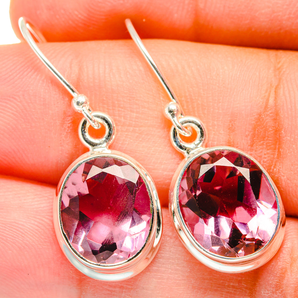 Color Change Alexandrite (Lab.) Earrings handcrafted by Anasilvercos - EARR421397