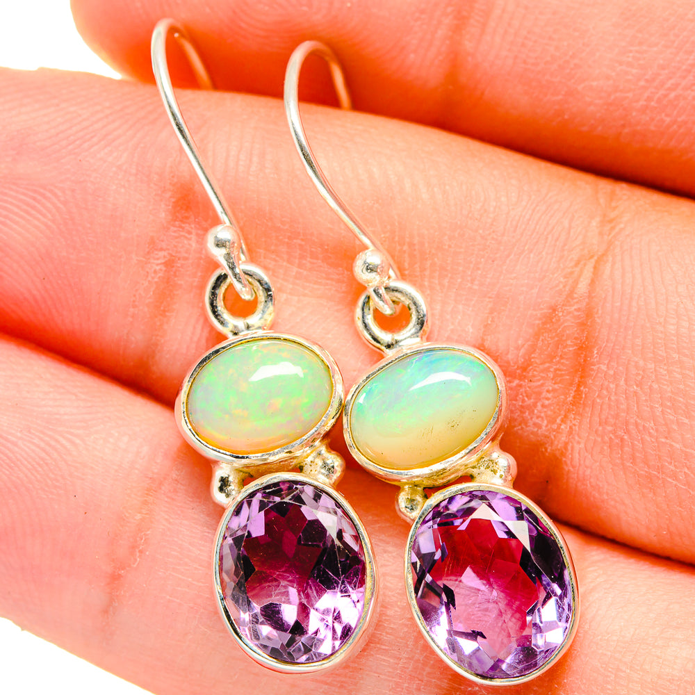 Amethyst Earrings handcrafted by Anasilvercos - EARR421399