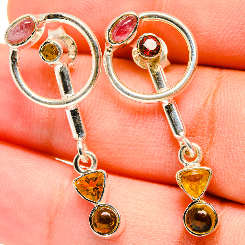 Citrine Earrings handcrafted by Anasilvercos - EARR421407