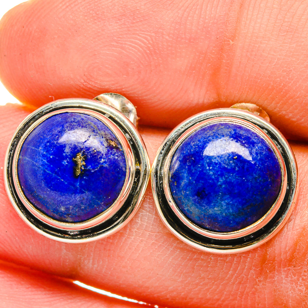 Lapis Lazuli Earrings handcrafted by Anasilvercos - EARR421414
