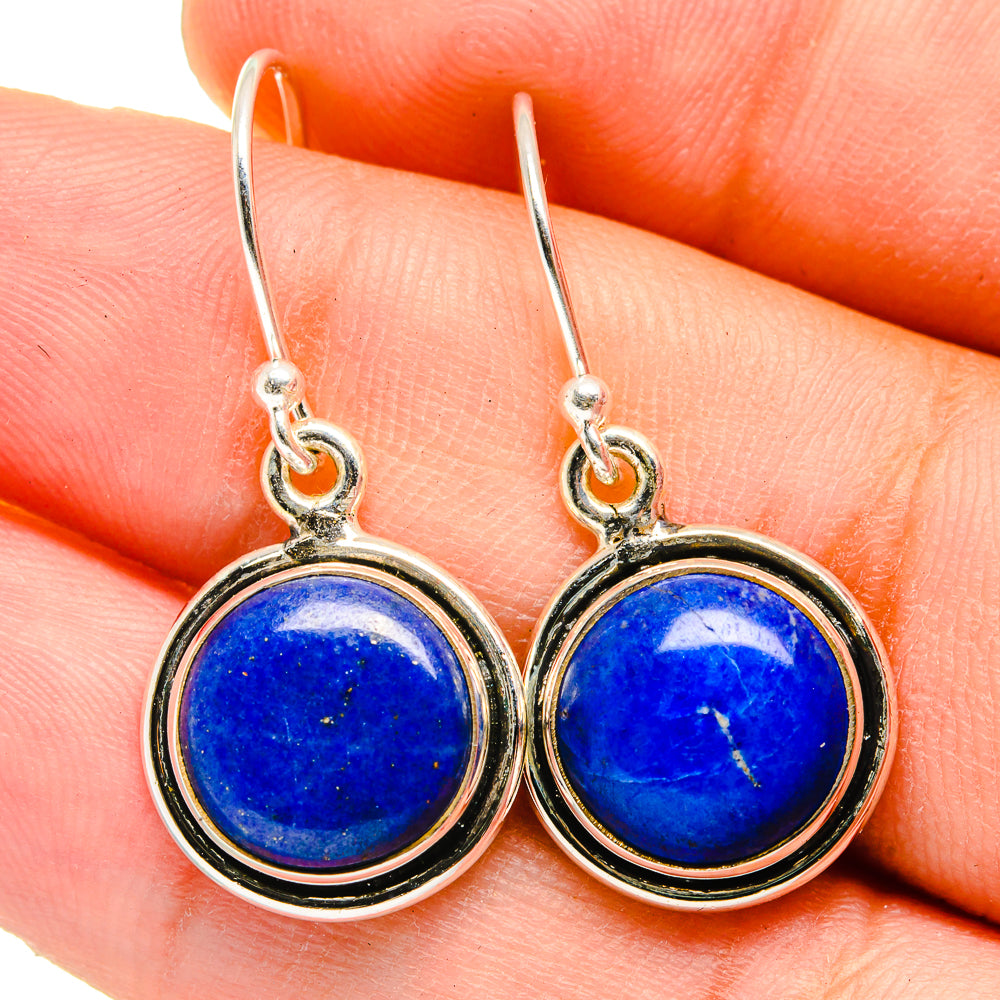 Lapis Lazuli Earrings handcrafted by Anasilvercos - EARR421420