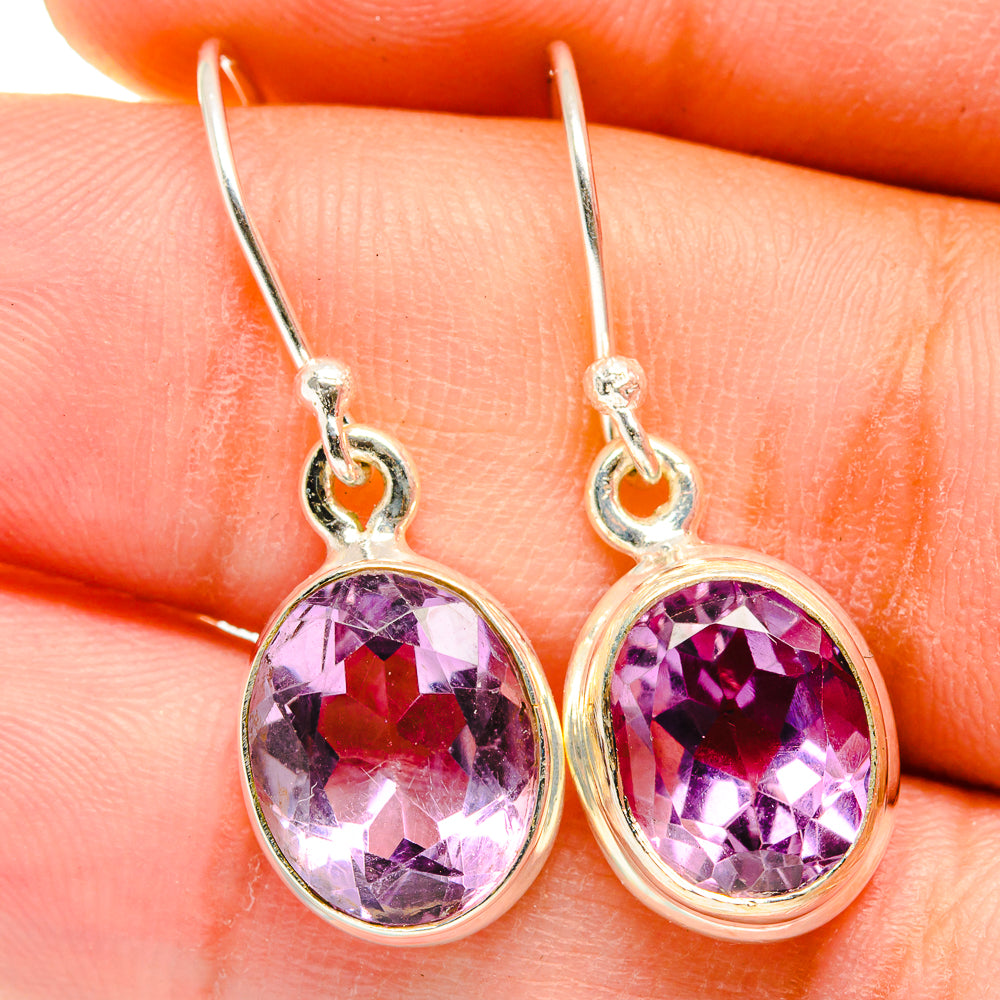 Amethyst Earrings handcrafted by Anasilvercos - EARR421422