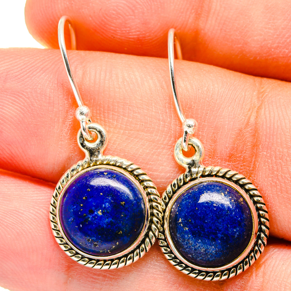 Lapis Lazuli Earrings handcrafted by Anasilvercos - EARR421427