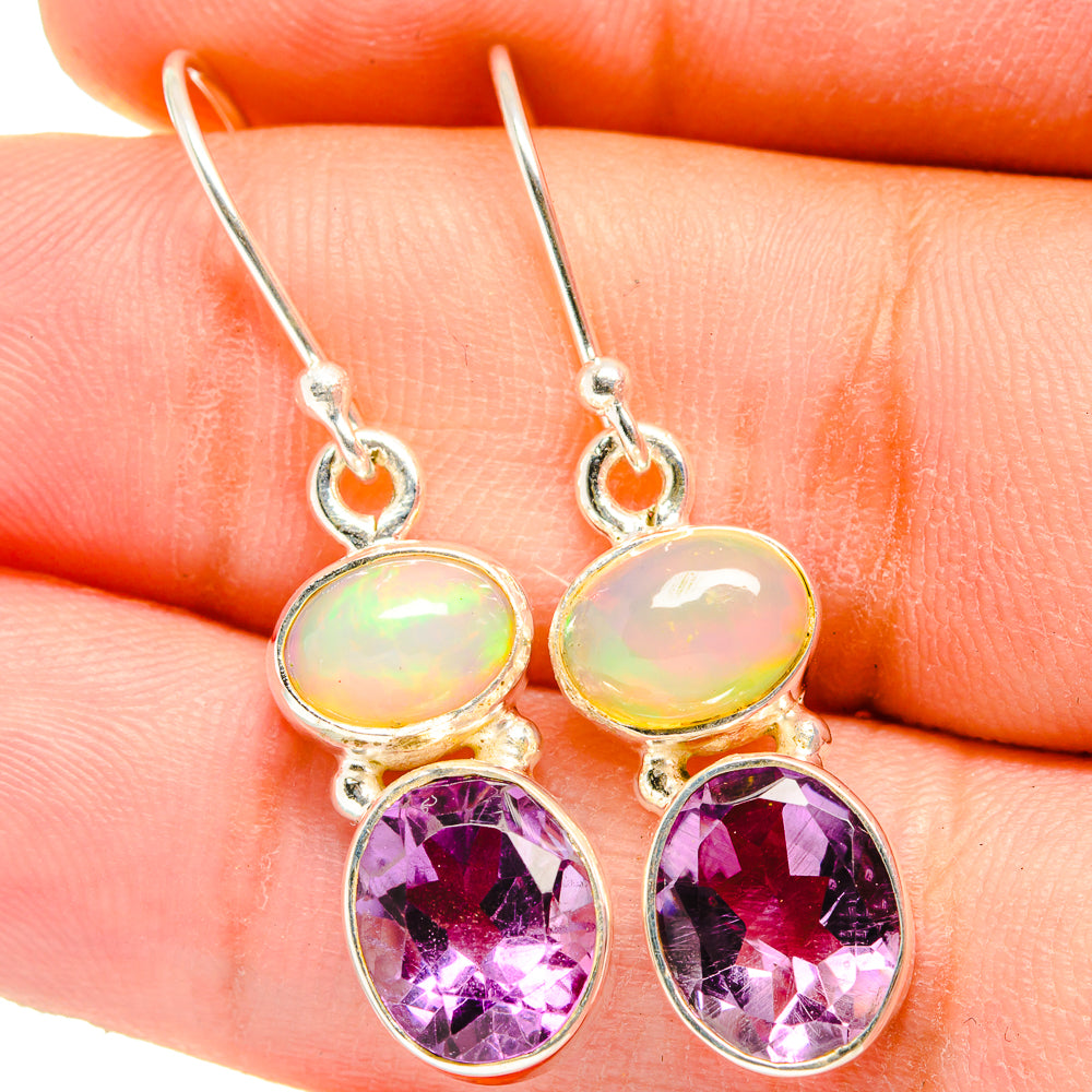 Amethyst Earrings handcrafted by Anasilvercos - EARR421431