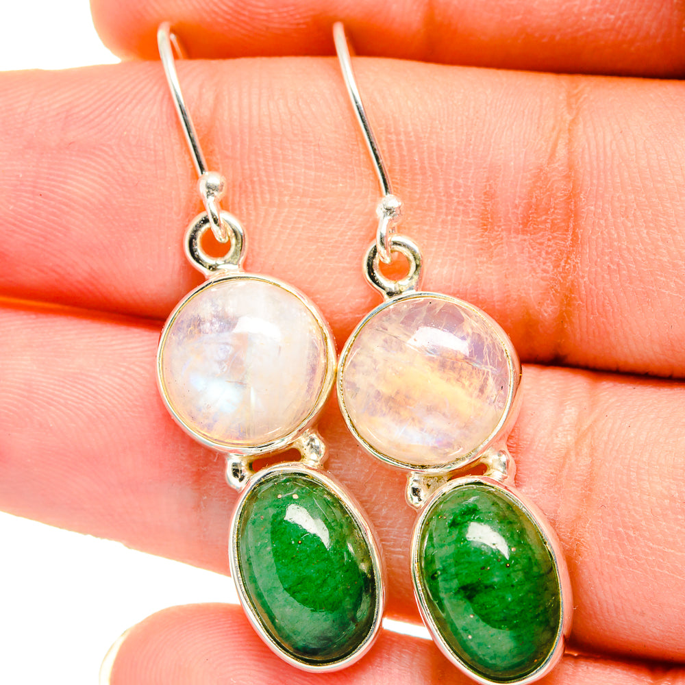 Green Aventurine Earrings handcrafted by Anasilvercos - EARR421434