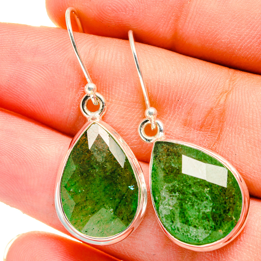 Green Aventurine Earrings handcrafted by Anasilvercos - EARR421444