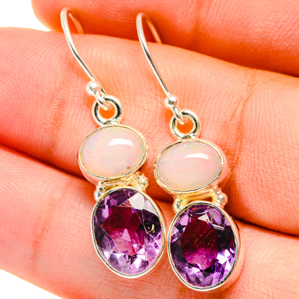 Amethyst Earrings handcrafted by Anasilvercos - EARR421447