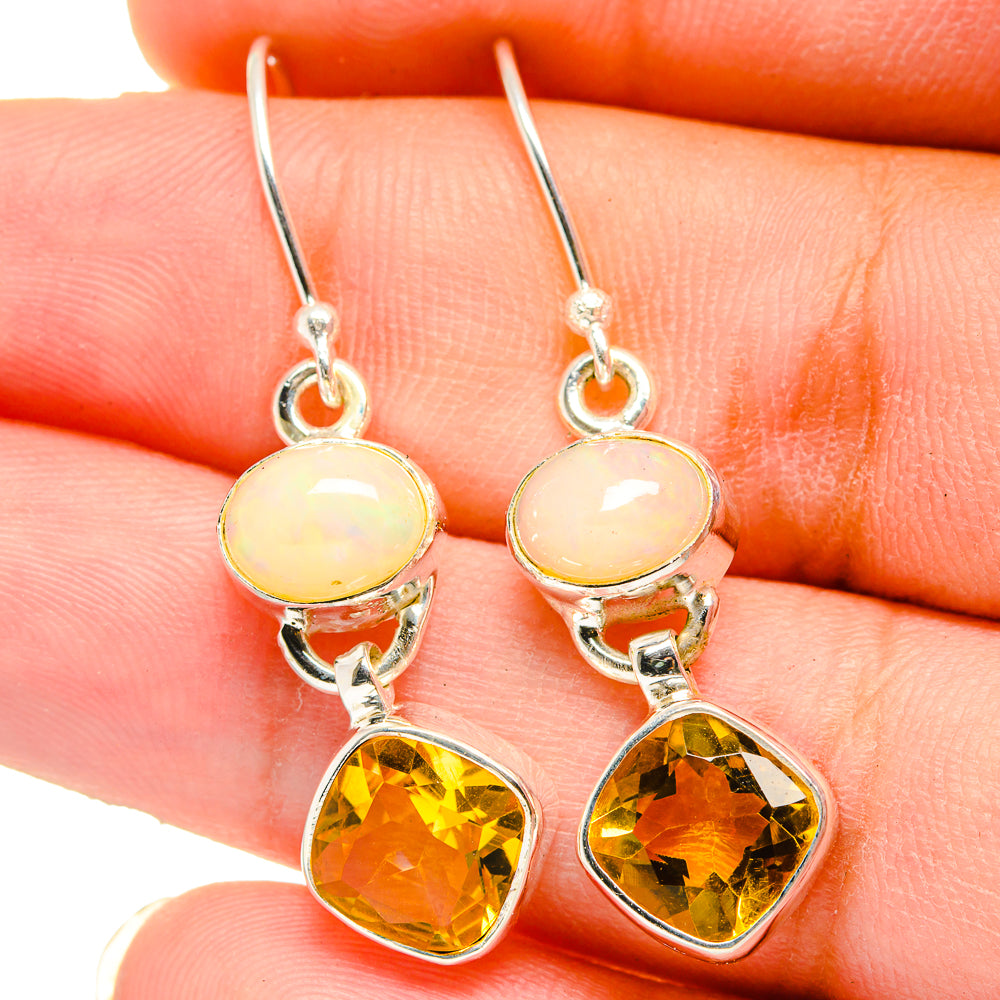 Citrine Earrings handcrafted by Anasilvercos - EARR421451