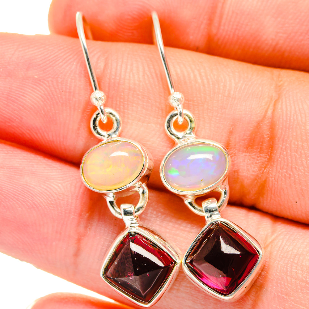 Garnet Earrings handcrafted by Anasilvercos - EARR421456