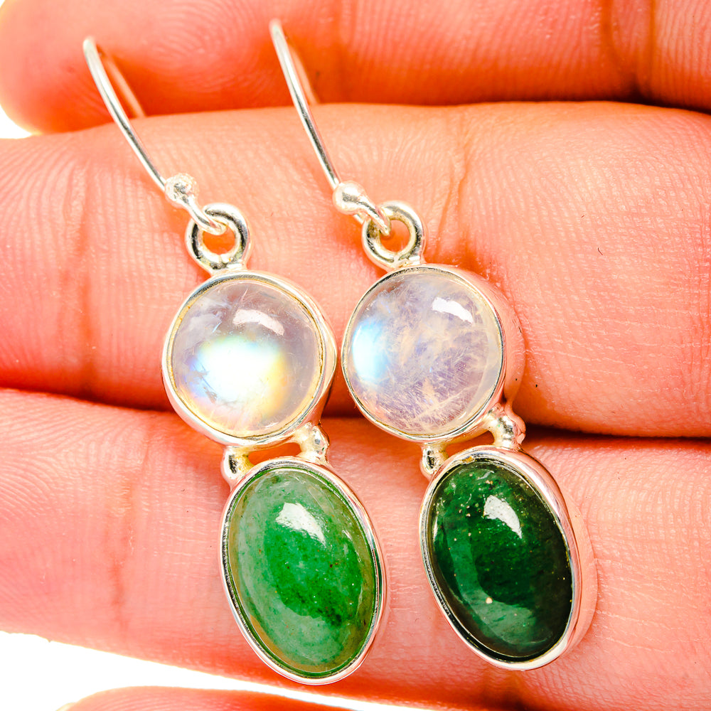 Green Aventurine Earrings handcrafted by Anasilvercos - EARR421466