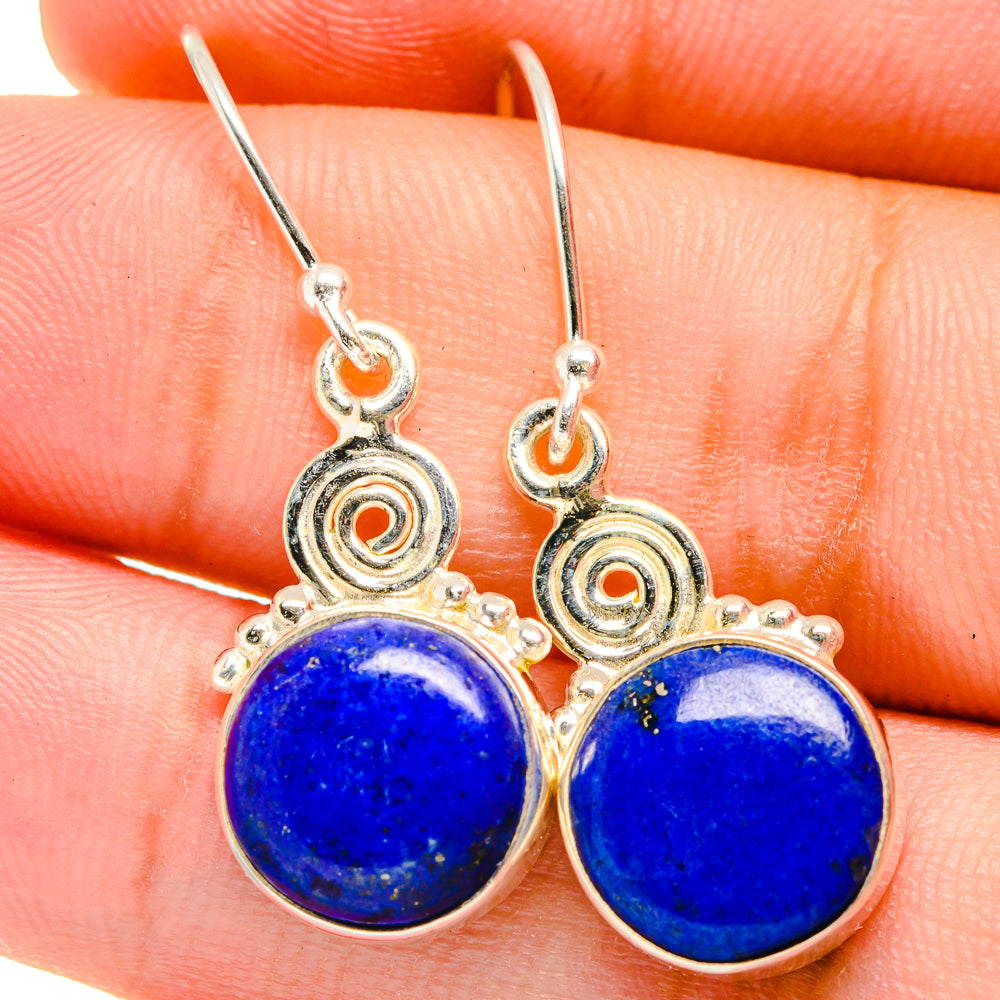 Lapis Lazuli Earrings handcrafted by Anasilvercos - EARR421486